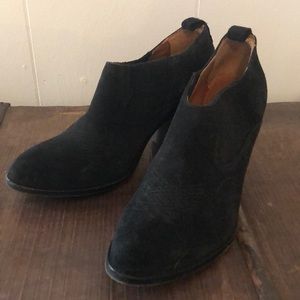 FRYE suede ankle bootie
